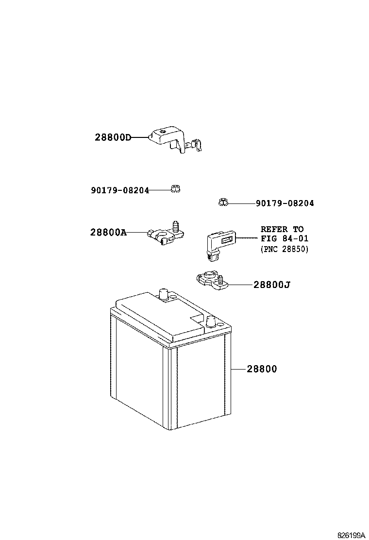  AVENSIS |  BATTERY BATTERY CABLE