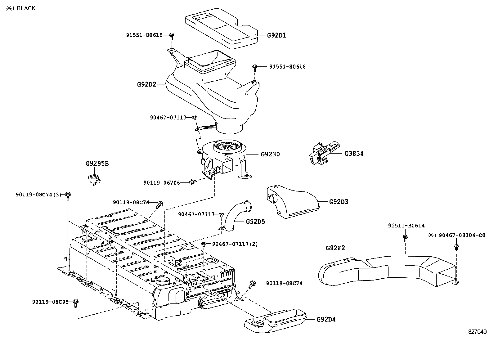  CAMRY AURION HV ARL |  BATTERY BATTERY CABLE