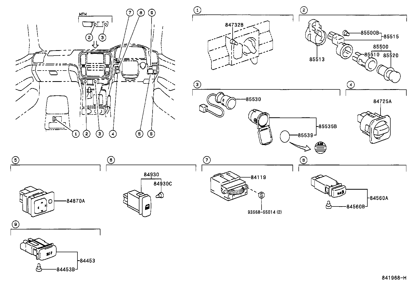  LAND CRUISER 100 105 |  SWITCH RELAY COMPUTER