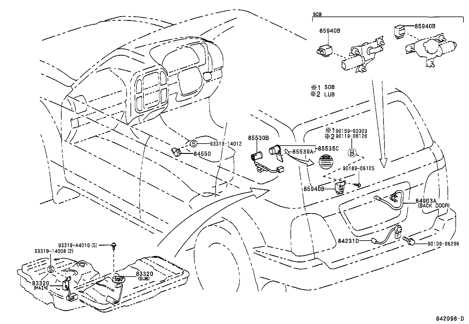  LAND CRUISER 100 105 |  SWITCH RELAY COMPUTER