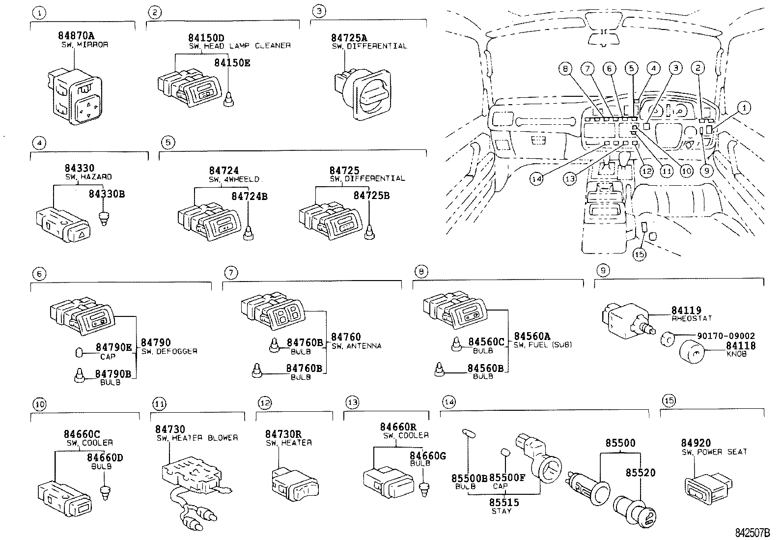  LAND CRUISER 80 |  SWITCH RELAY COMPUTER