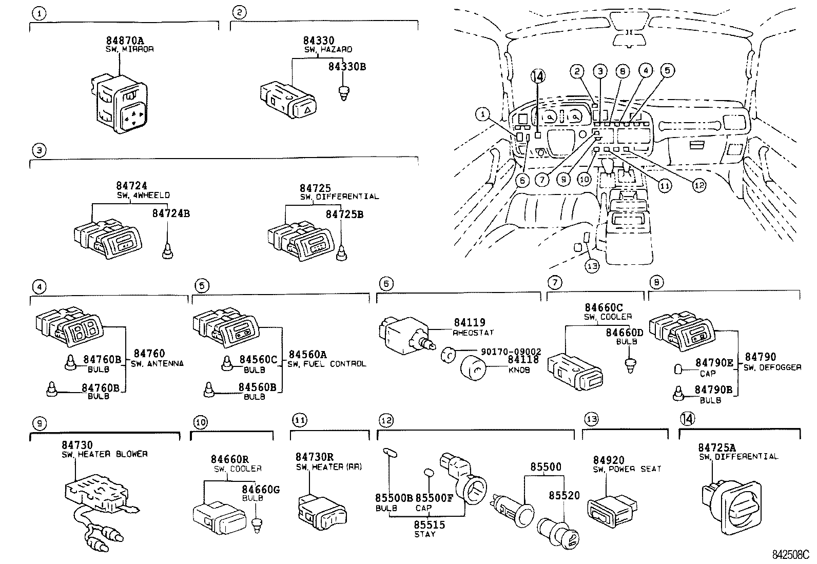  LAND CRUISER 80 |  SWITCH RELAY COMPUTER