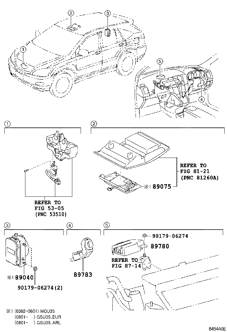  RX300 330 350 |  ANTI THEFT DEVICE