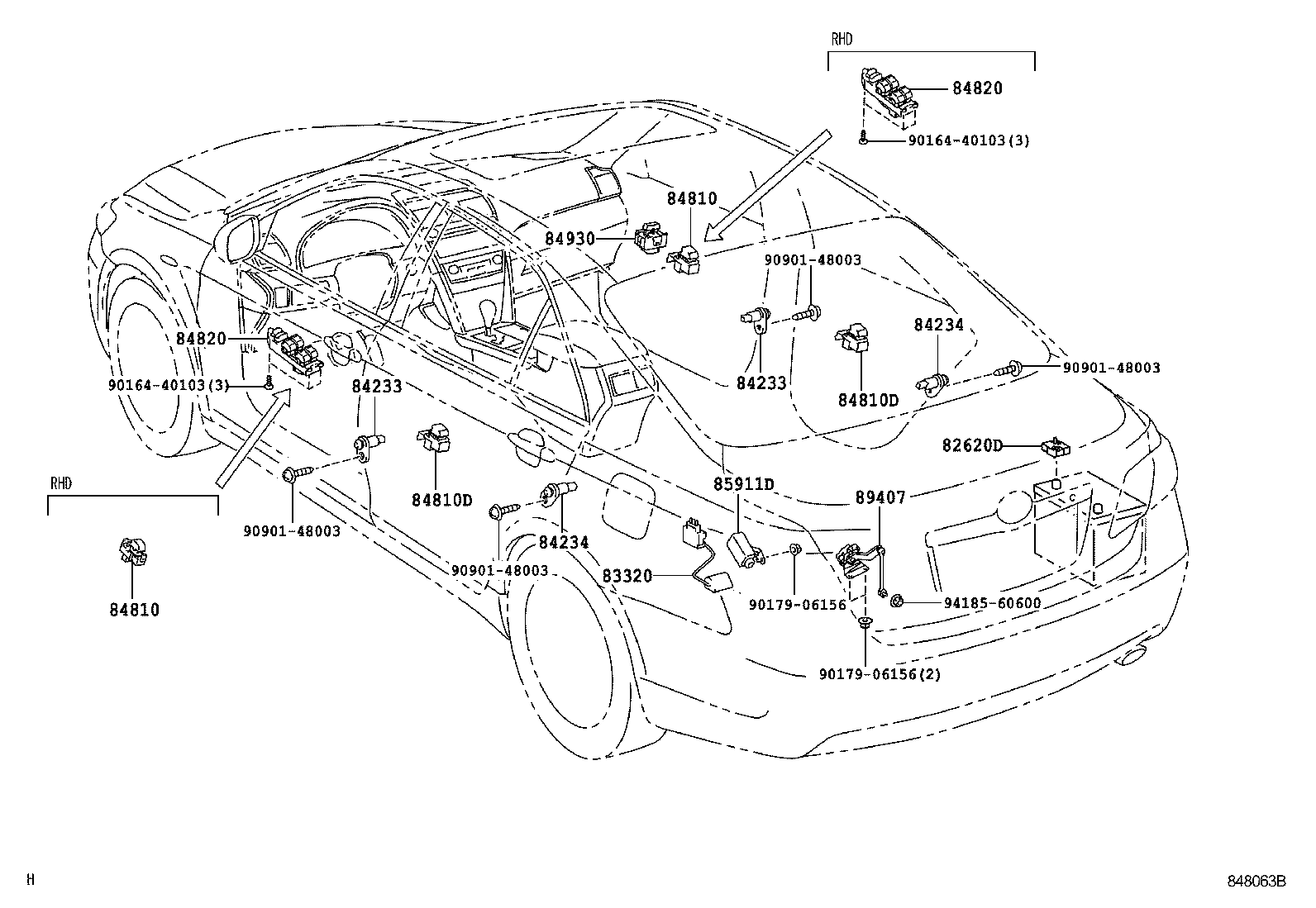  CAMRY AURION HV ARL |  SWITCH RELAY COMPUTER