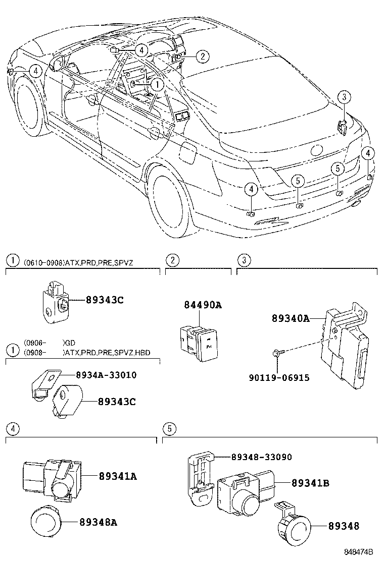  CAMRY AURION HV ARL |  CLEARANCE BACK SONAR