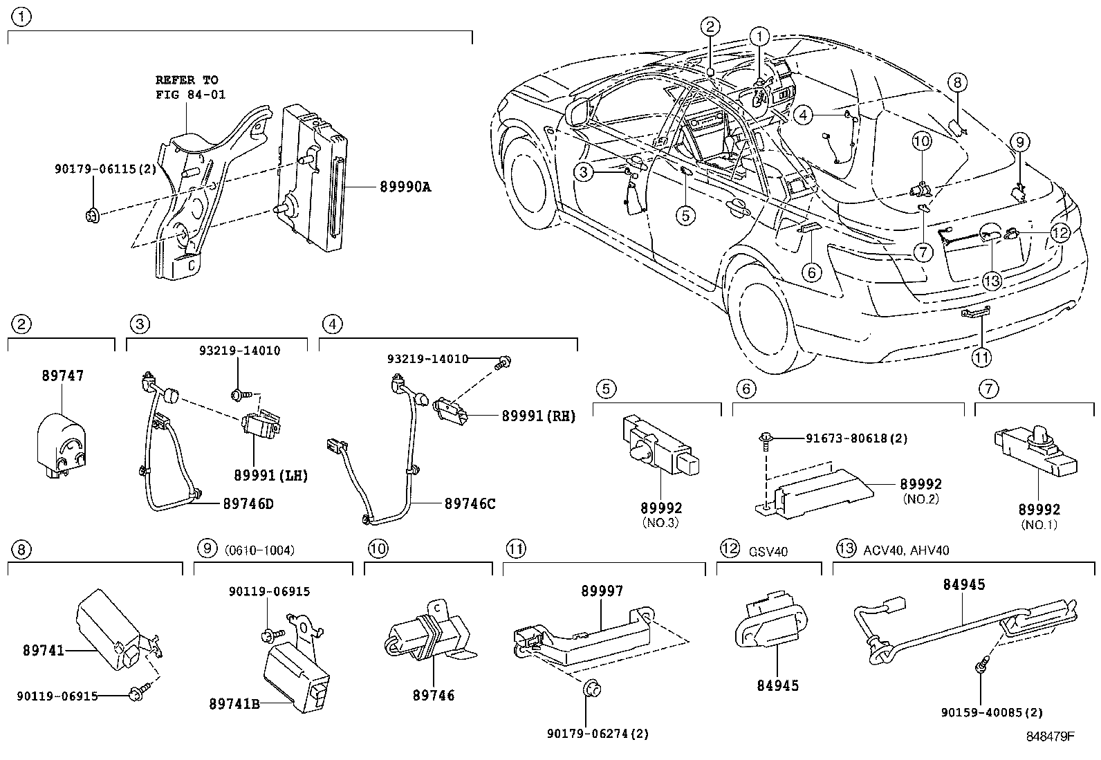  CAMRY AURION HV ARL |  WIRELESS DOOR LOCK