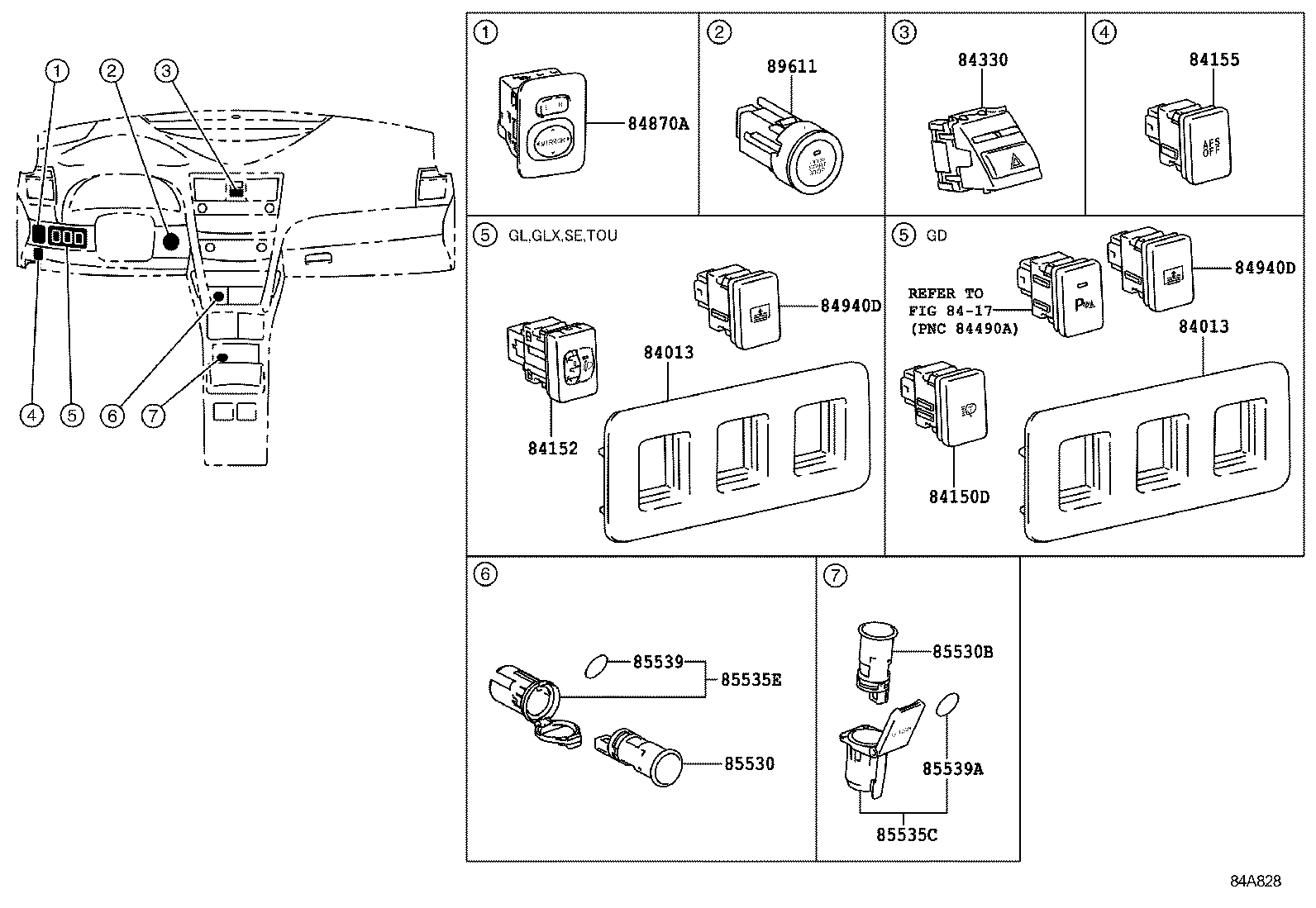  CAMRY AURION HV ARL |  SWITCH RELAY COMPUTER