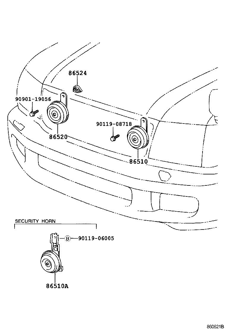  LAND CRUISER 100 105 |  HORN