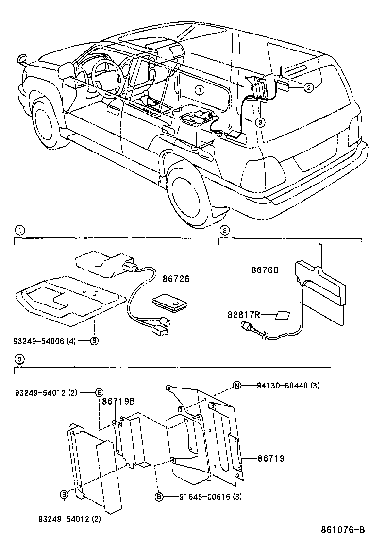  LAND CRUISER 100 105 |  TELEPHONE MAYDAY