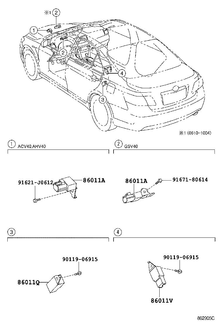  CAMRY AURION HV ARL |  RADIO RECEIVER AMPLIFIER CONDENSER