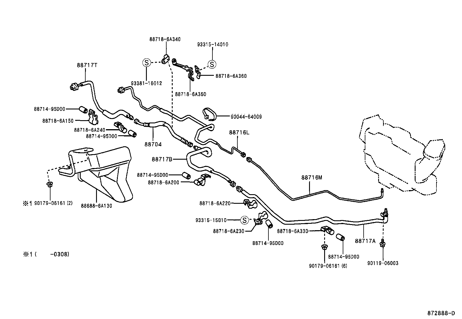  LAND CRUISER 100 105 |  HEATING AIR CONDITIONING COOLER PIPING