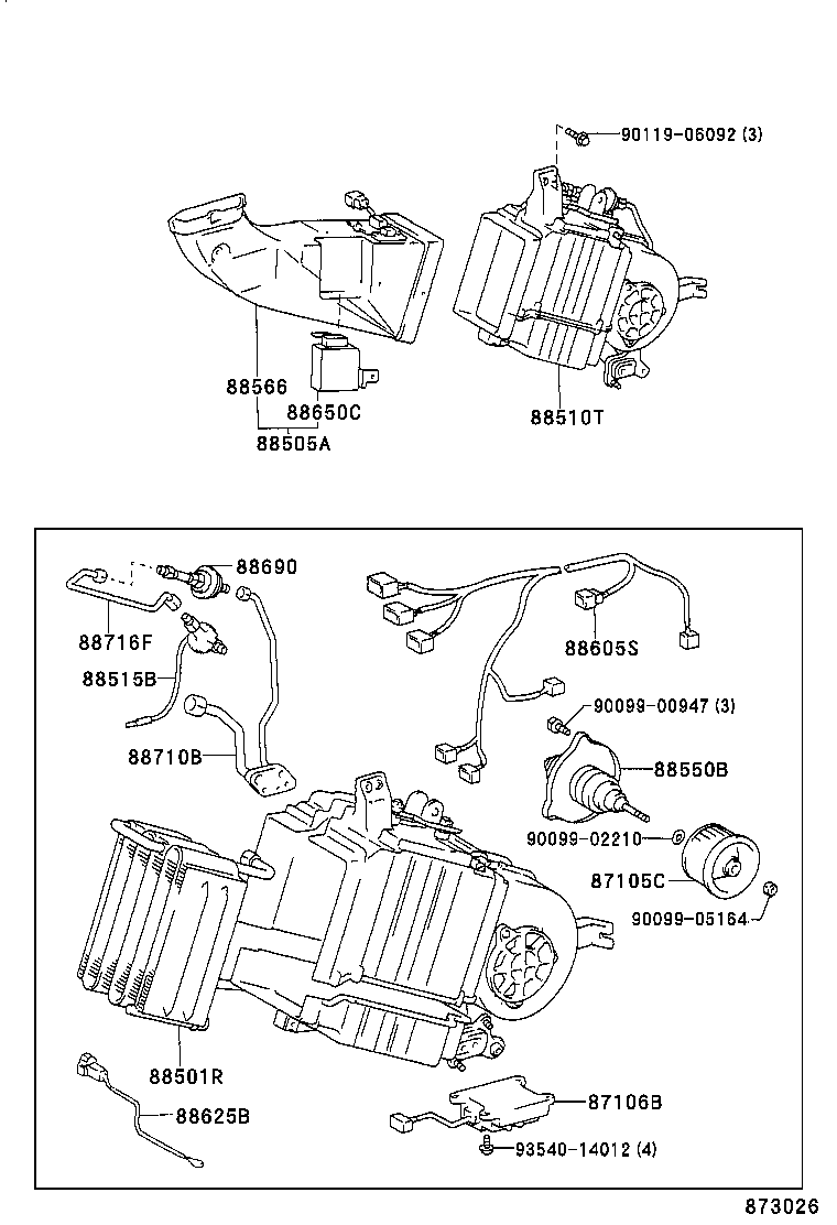  LAND CRUISER 80 |  HEATING AIR CONDITIONING COOLER UNIT