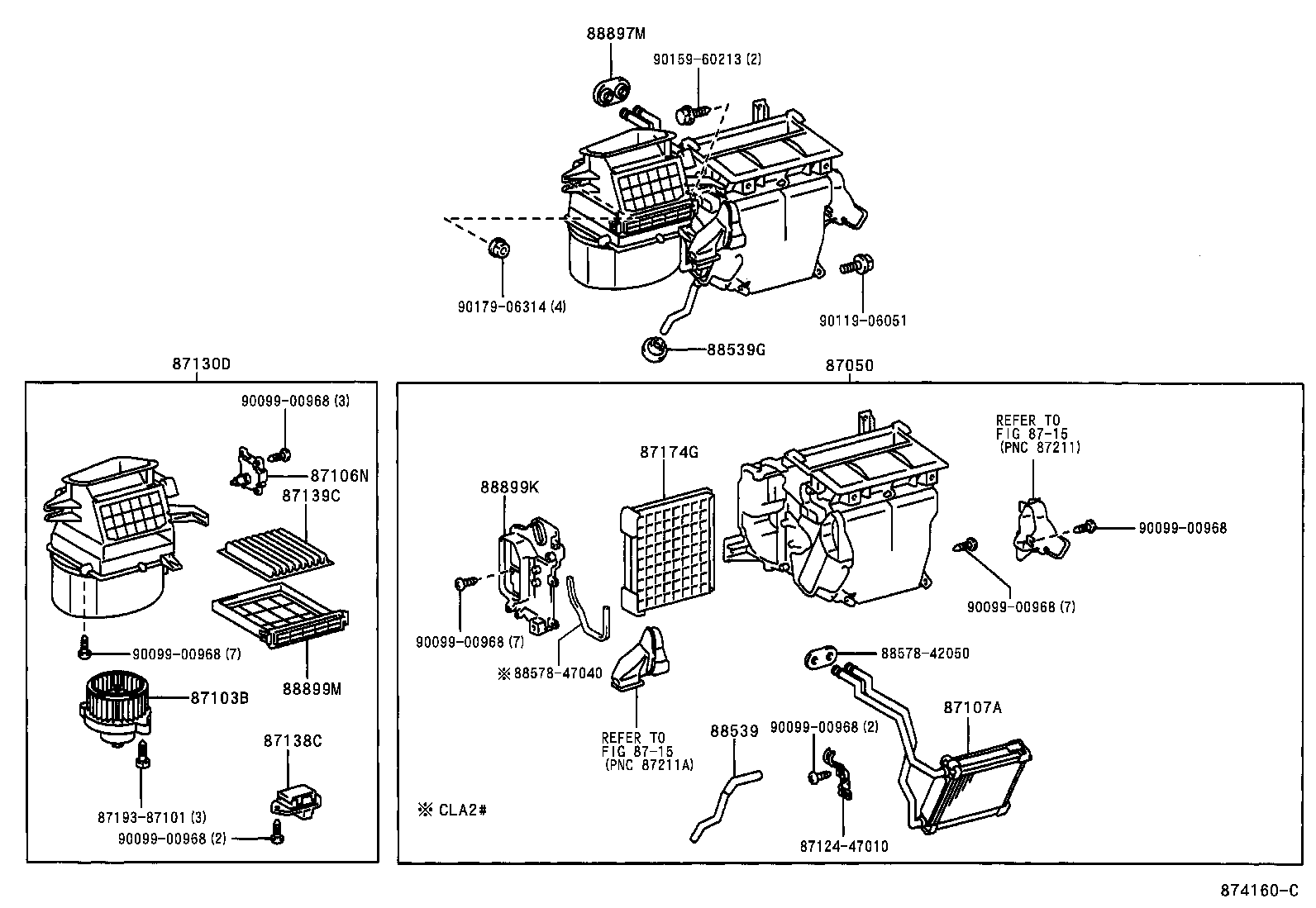  RAV4 |  HEATING AIR CONDITIONING COOLER UNIT