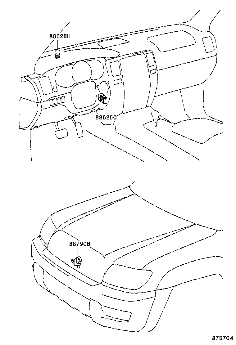  4RUNNER |  HEATING AIR CONDITIONING CONTROL AIR DUCT