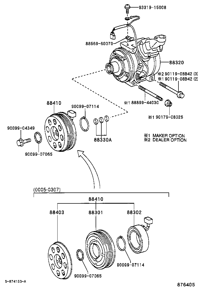  RAV4 |  HEATING AIR CONDITIONING COMPRESSOR