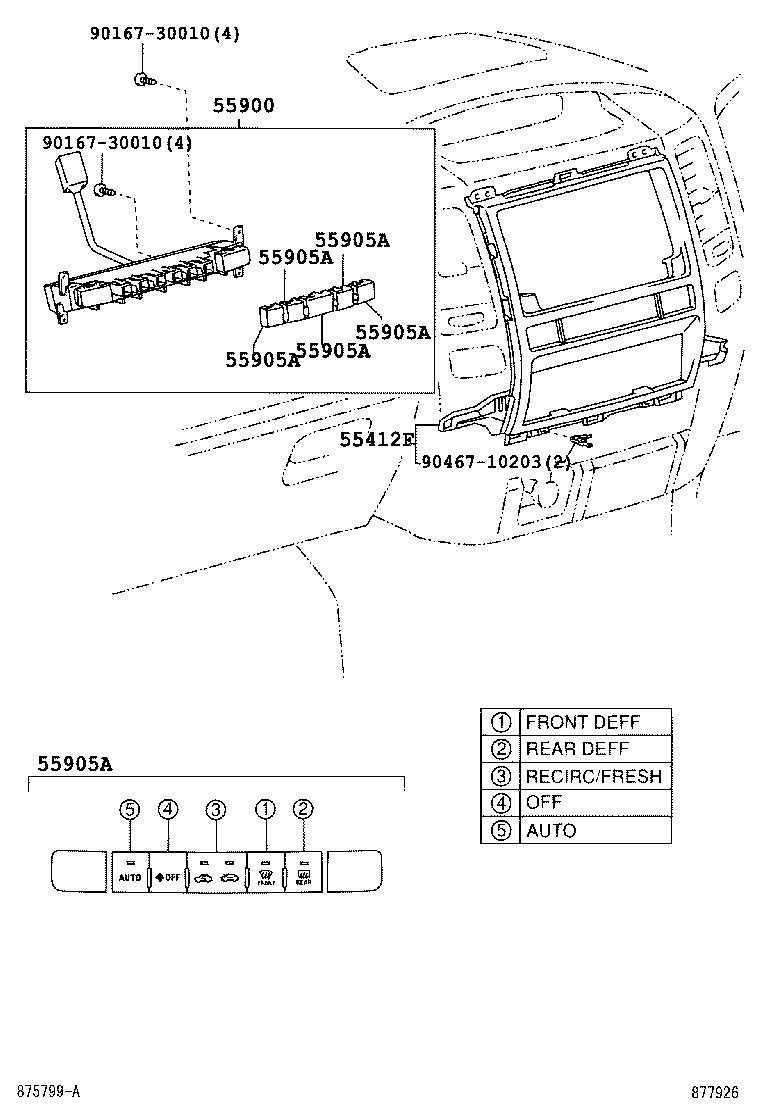  LAND CRUISER PRADO |  HEATING AIR CONDITIONING CONTROL AIR DUCT