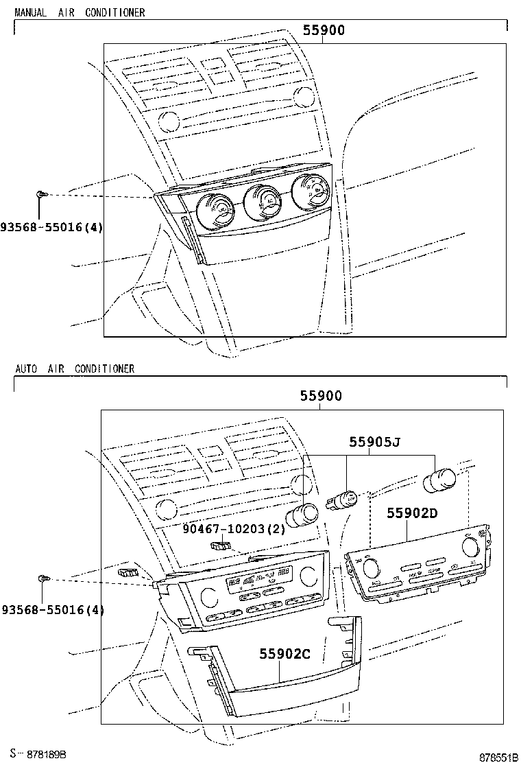 CAMRY AURION HV ARL |  HEATING AIR CONDITIONING CONTROL AIR DUCT
