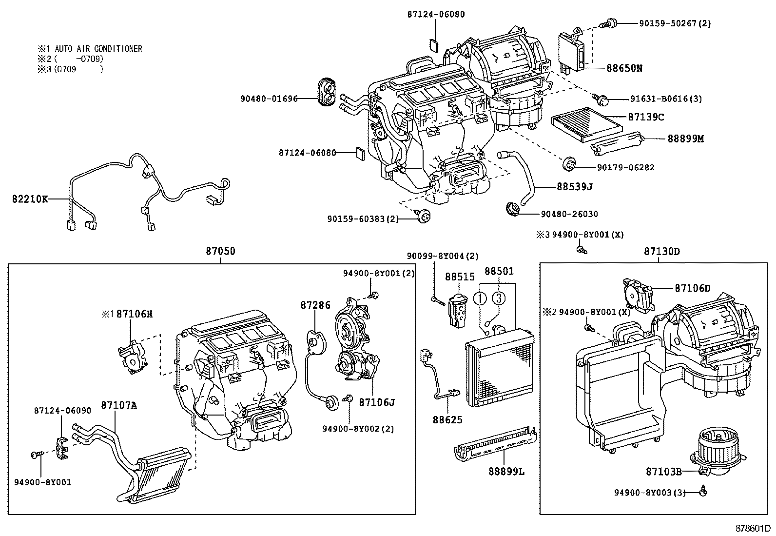  CAMRY AURION HV ARL |  HEATING AIR CONDITIONING COOLER UNIT