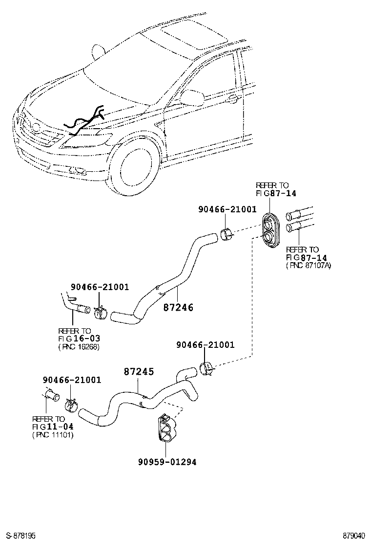  CAMRY AURION HV ARL |  HEATING AIR CONDITIONING WATER PIPING