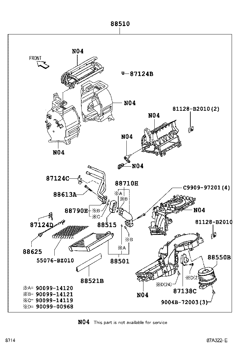  AVANZA |  HEATING AIR CONDITIONING COOLER UNIT
