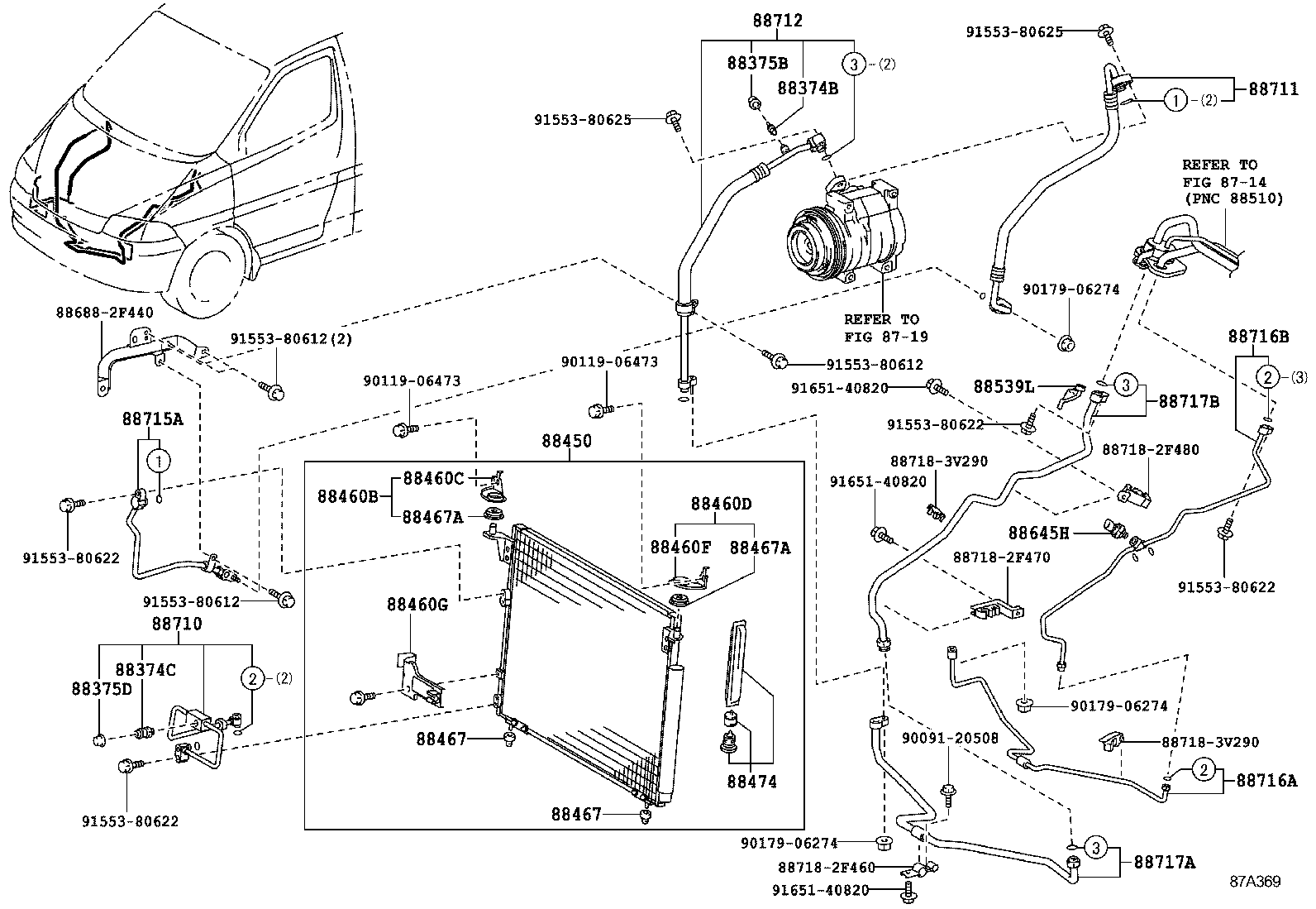  HIACE HIACE S B V |  HEATING AIR CONDITIONING COOLER PIPING