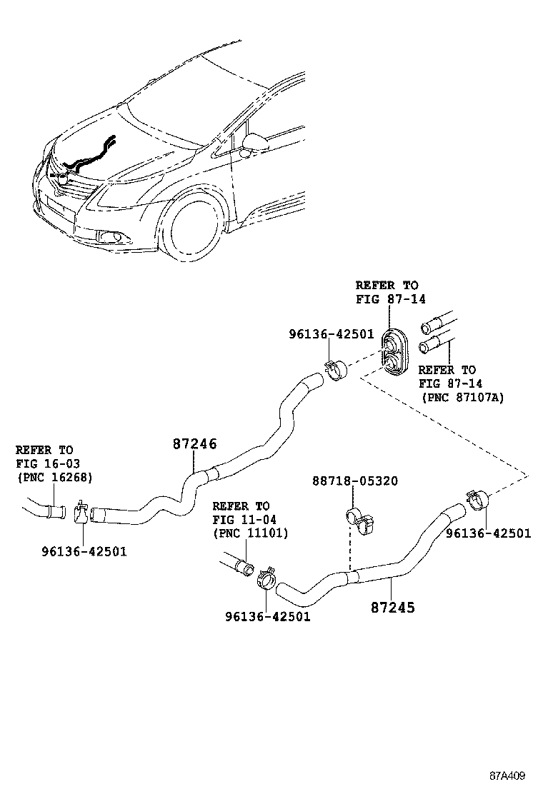  AVENSIS |  HEATING AIR CONDITIONING WATER PIPING