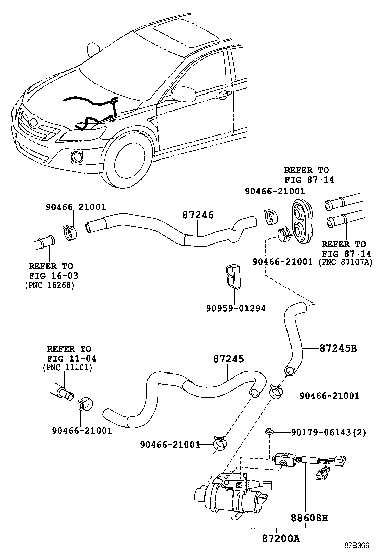  CAMRY AURION HV ARL |  HEATING AIR CONDITIONING WATER PIPING