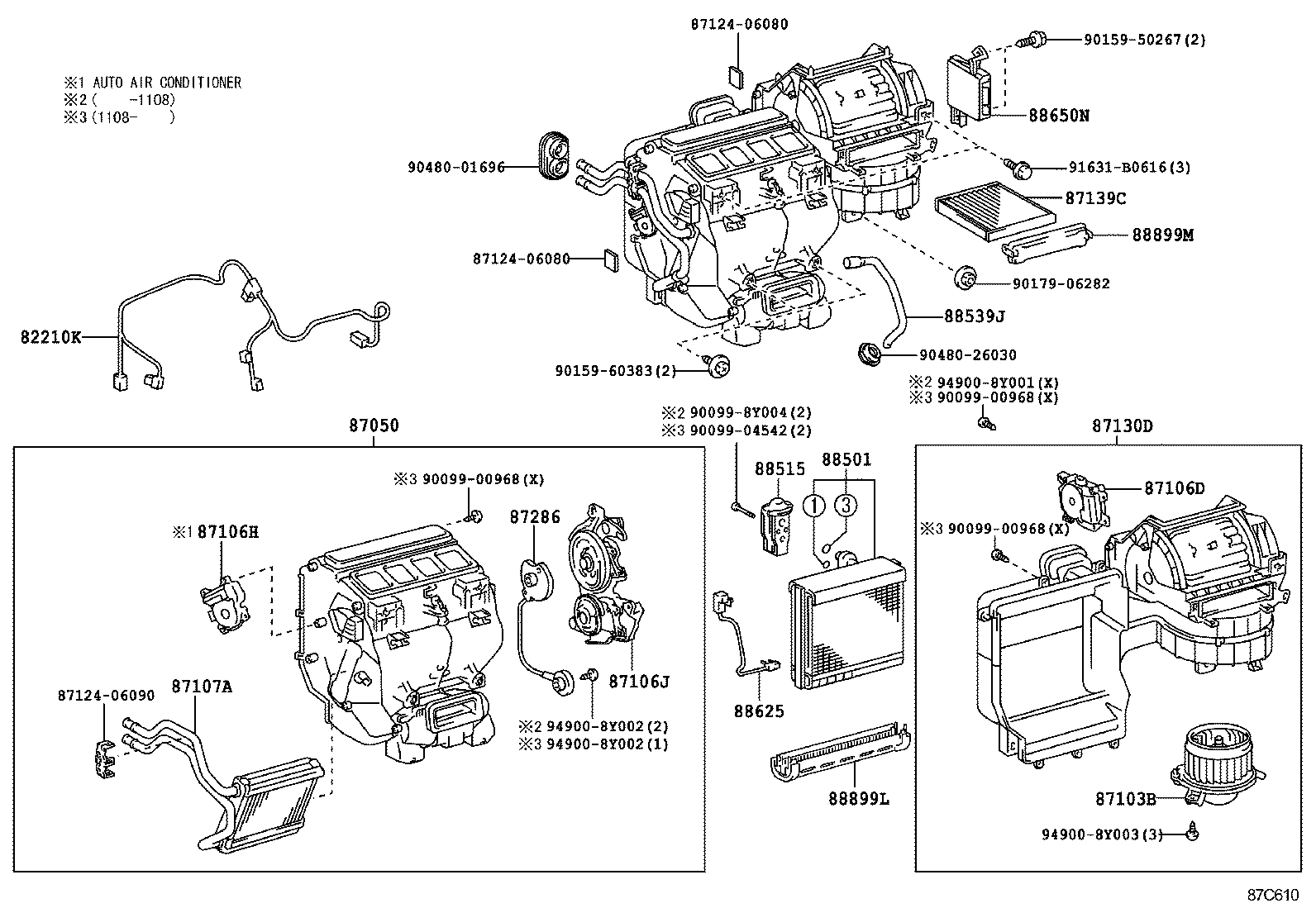  CAMRY AURION HV ARL |  HEATING AIR CONDITIONING COOLER UNIT
