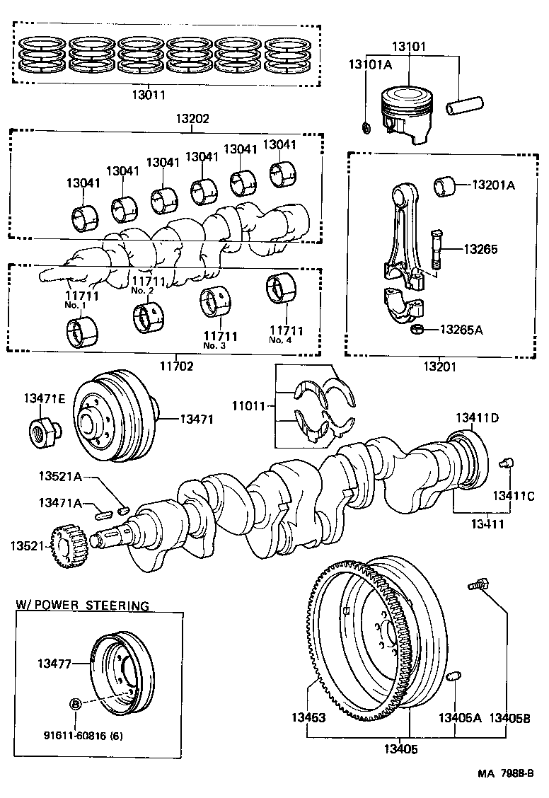  LAND CRUISER 80 |  CRANKSHAFT PISTON