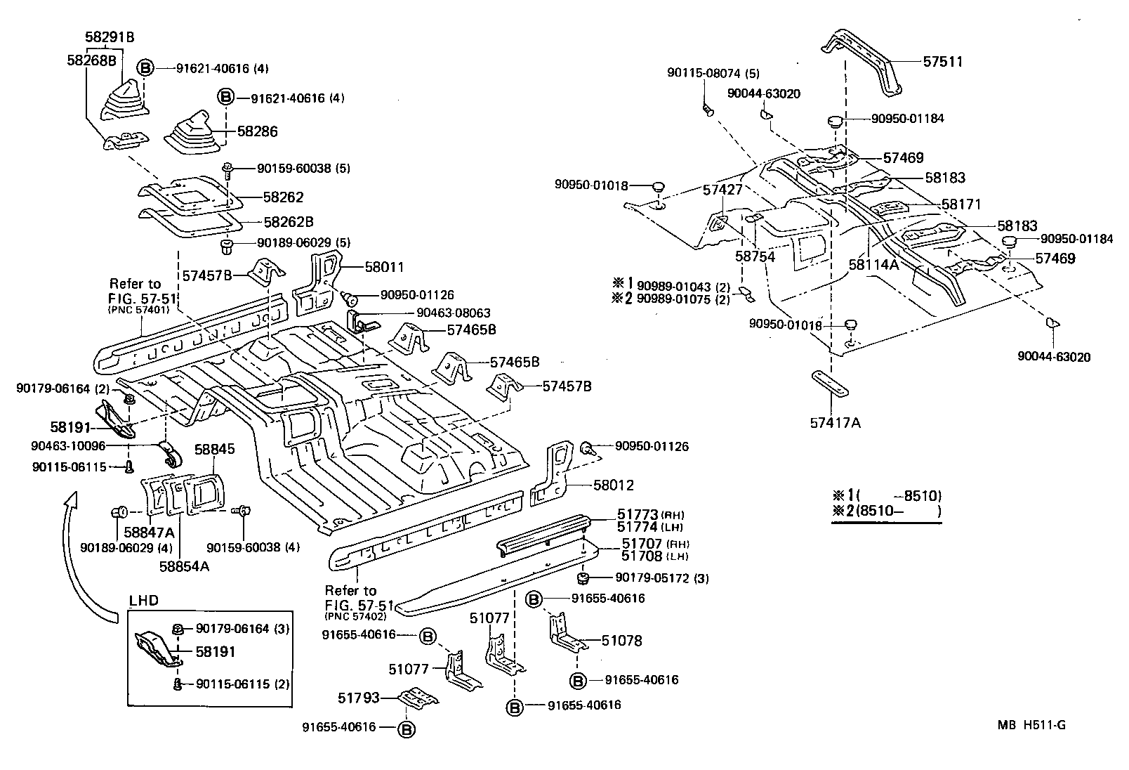  LAND CRUISER 70 |  FRONT FLOOR PANEL FRONT FLOOR MEMBER