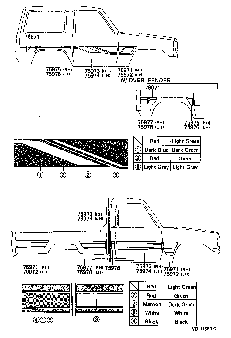  LAND CRUISER 70 |  BODY STRIPE