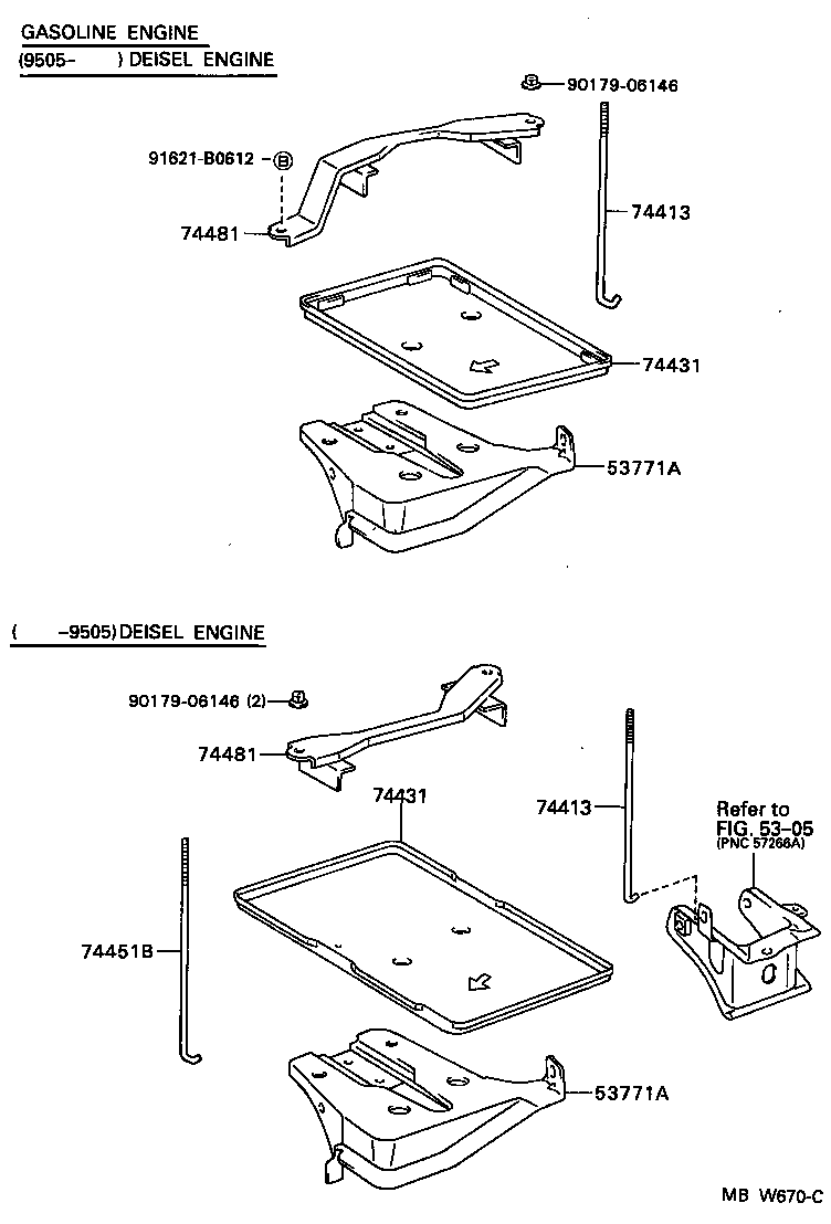  COROLLA |  BATTERY CARRIER