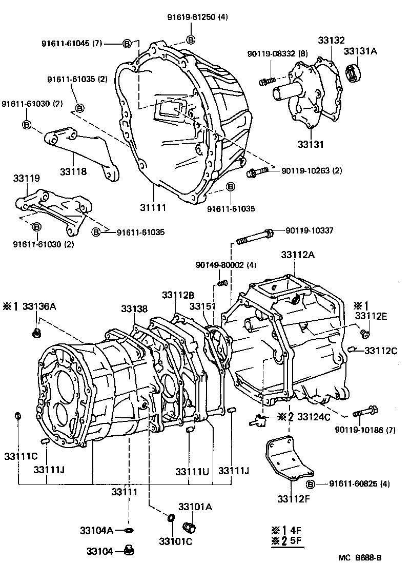  LAND CRUISER 70 |  CLUTCH HOUSING TRANSMISSION CASE MTM