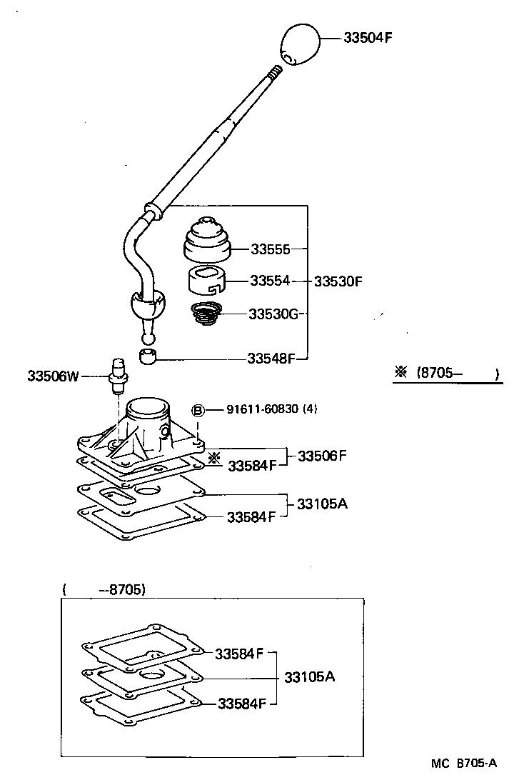  LAND CRUISER 70 |  SHIFT LEVER RETAINER