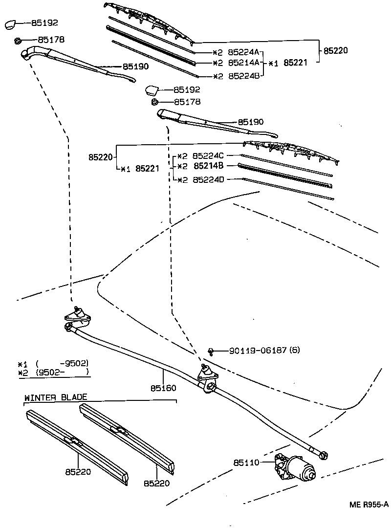  COROLLA |  WINDSHIELD WIPER