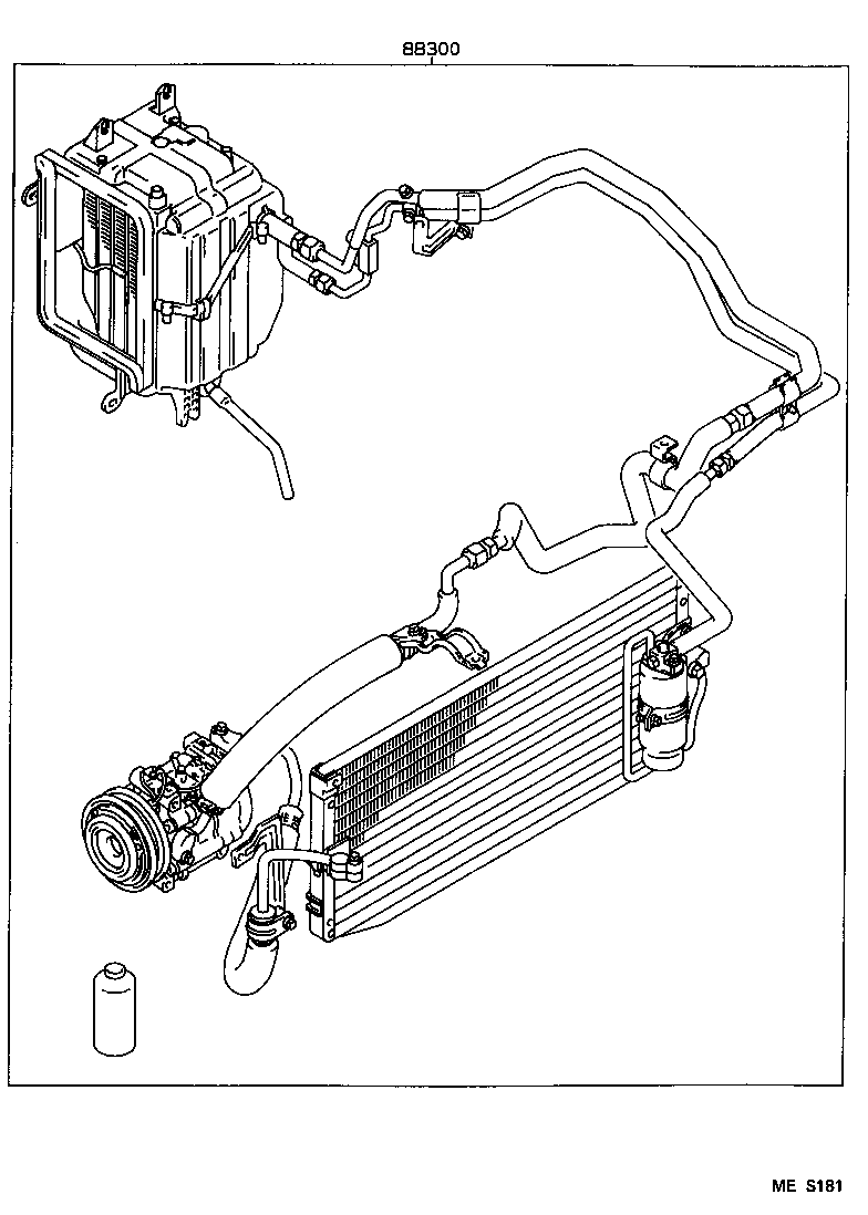 COROLLA |  HEATING AIR CONDITIONING SET