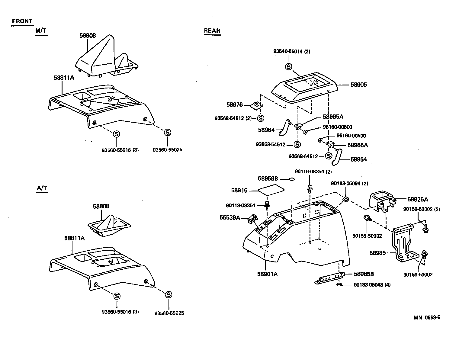  LAND CRUISER 80 |  CONSOLE BOX BRACKET