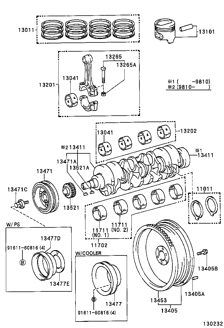  LITEACE VAN WAGON |  CRANKSHAFT PISTON