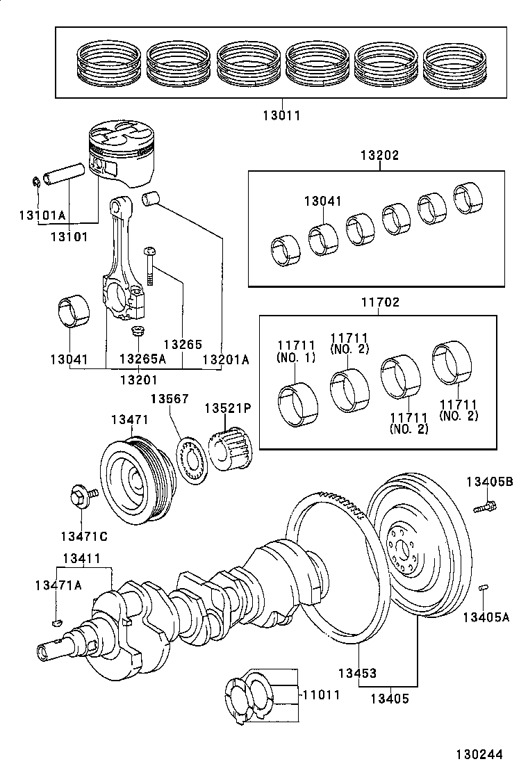  CAMRY JPP SED |  CRANKSHAFT PISTON