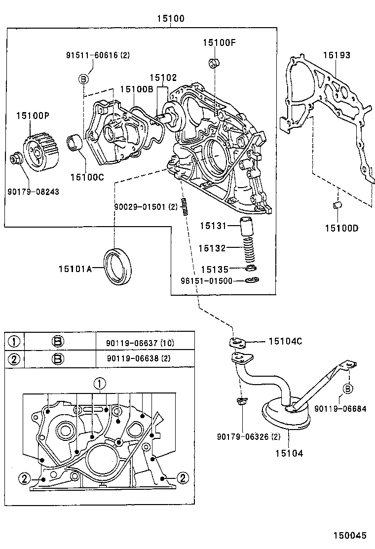  CAMRY JPP SED |  ENGINE OIL PUMP