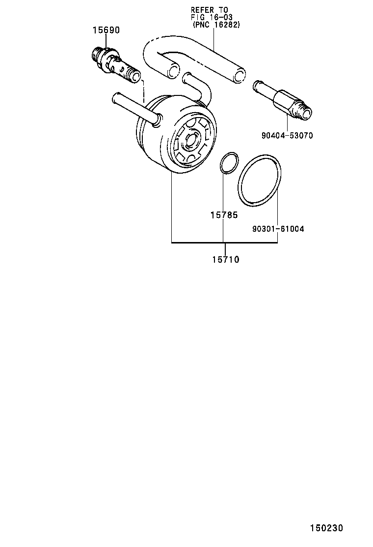  CAMRY JPP SED |  ENGINE OIL COOLER