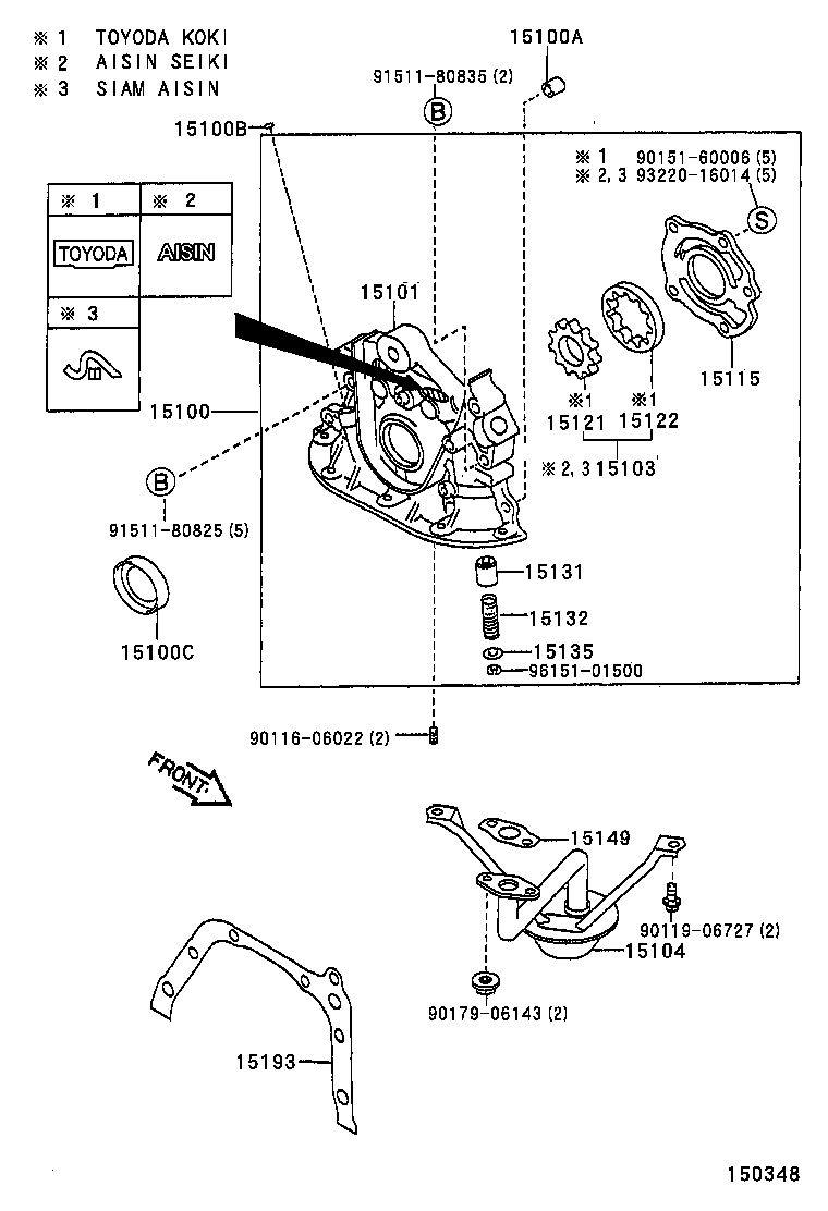  SOLUNA |  ENGINE OIL PUMP