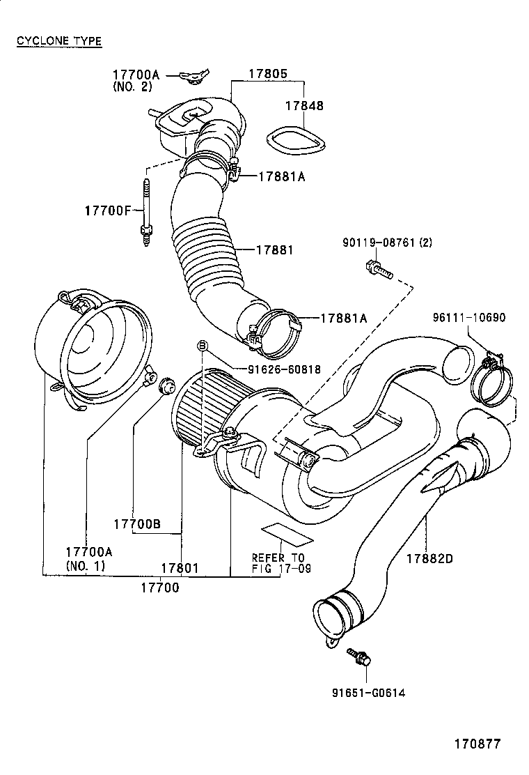  HILUX 2WD |  AIR CLEANER