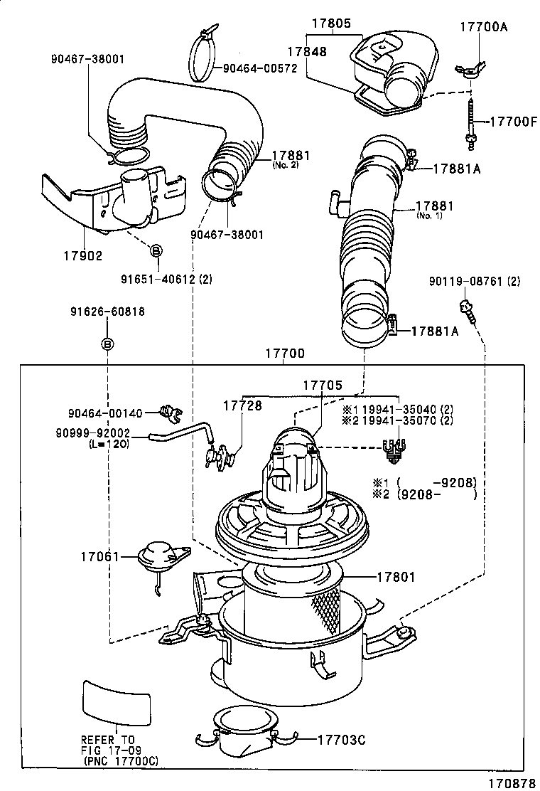  HILUX 2WD |  AIR CLEANER