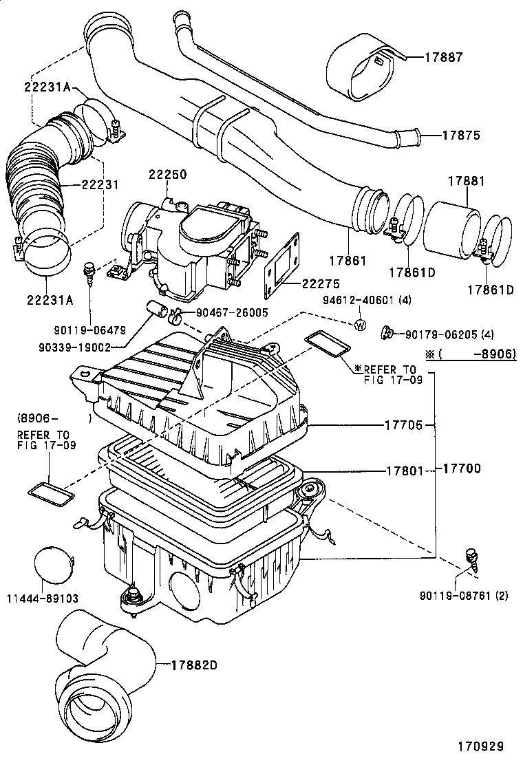  HILUX 2WD |  AIR CLEANER