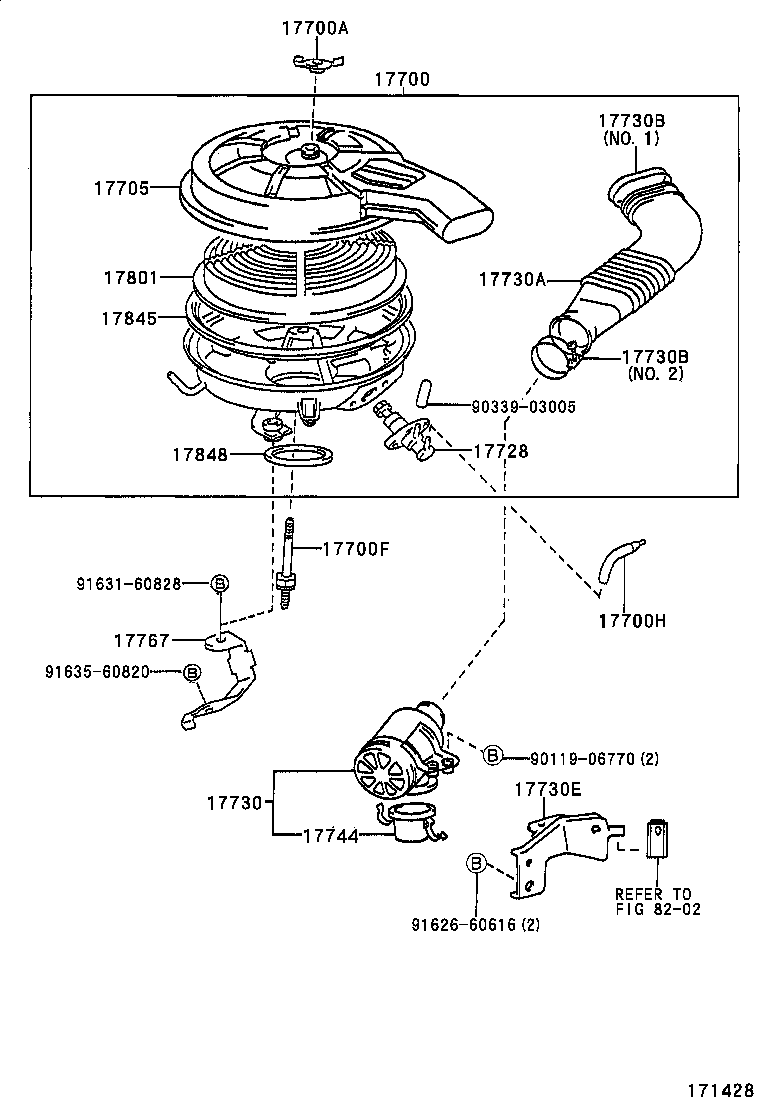  TERCEL |  AIR CLEANER