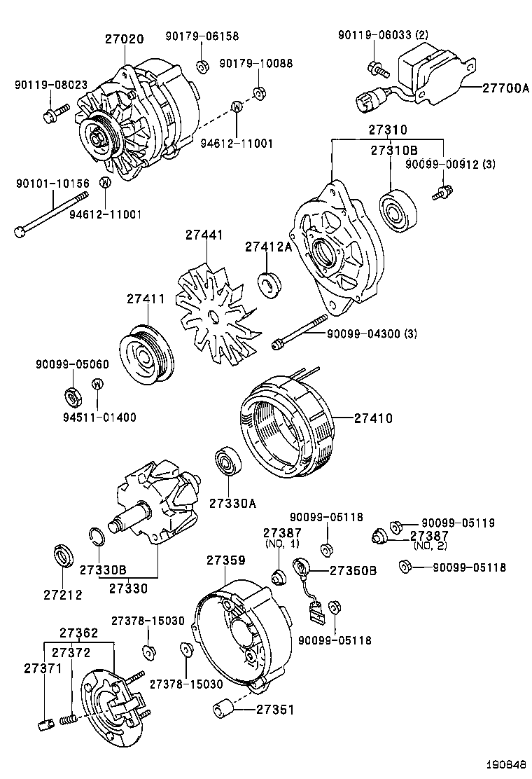  HILUX 2WD |  ALTERNATOR