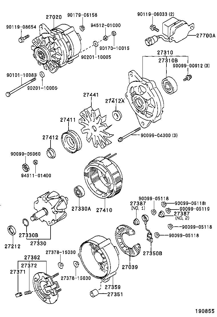  HILUX 2WD |  ALTERNATOR