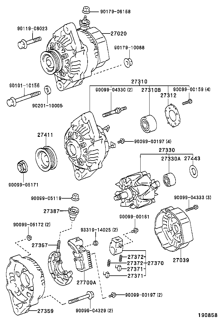  HILUX 2WD |  ALTERNATOR