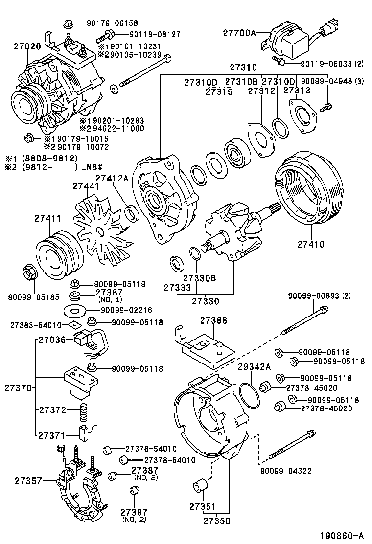  HILUX 2WD |  ALTERNATOR